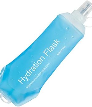 AXEN Soft Flask TPU Foldable Running Hydration Flask, Soft Collapsible Water Bottle for Hydration Pack Cycling Marathon Running Hiking
